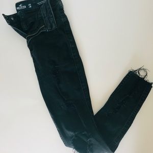 Black Hollister Distressed Jeans